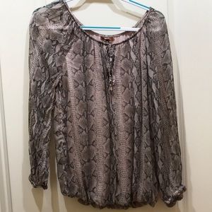 Snake print blouse